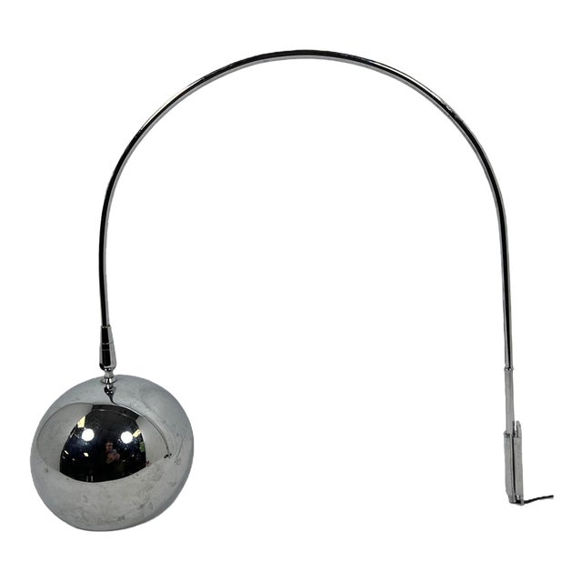 1970s Robert Sonneman Arc Wall Lamp With Original Bracket For Sale