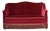 Danish 2-Seater Sofa in Red Velour with Ash Legs, 1970s For Sale
