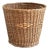 Large Mid-20th Century Natural Wicker Planter Basket For Sale