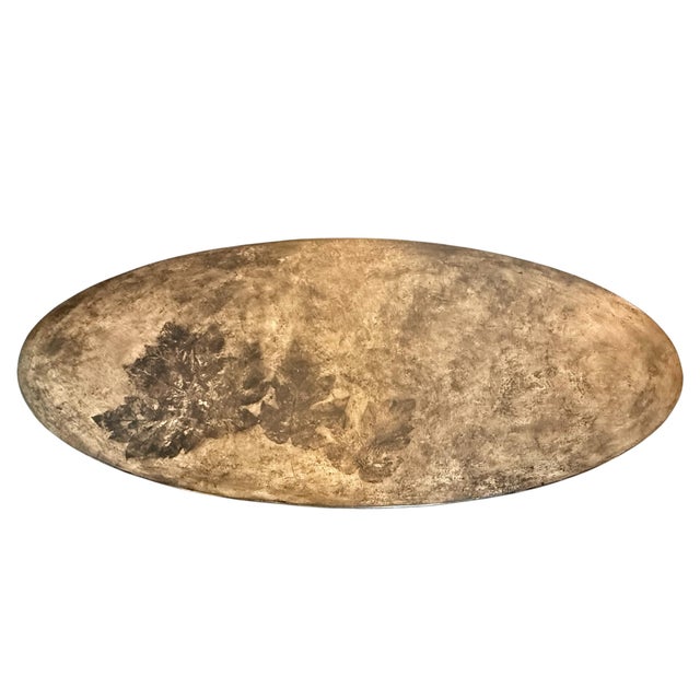 This stunning table is part of Baker Furniture, made in collaboration with artist Pamela Holmes. Handcrafted in cast...