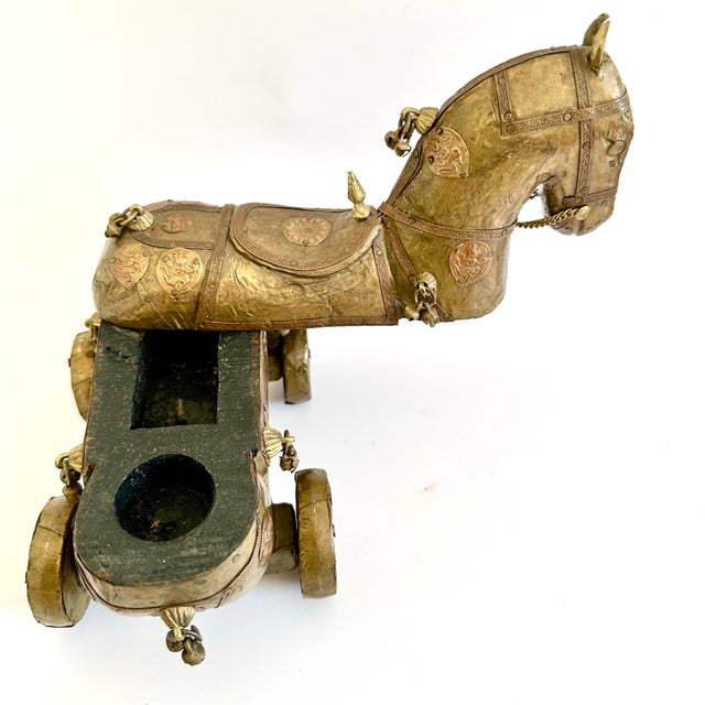 Vintage Mid-Century Wooden Trojan Horse by Sudha Pennathur For Sale - Image 4 of 10
