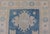 Turkish Oushak Rug With Geometric Medallion Design in Blue and Beige For Sale In Atlanta - Image 6 of 10