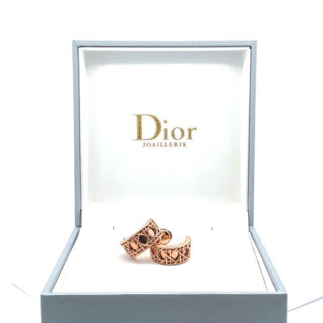 Christian Dior Cannage Motif Huggie Earrings, Pair For Sale - Image 10 of 11