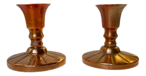 Mid-Century Candlesticks in Copper by Cawa, 1960s, Set of 2
