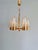 Brass Chandelier with Amber Bubble Glass Globes, 1970s For Sale - Image 16 of 18