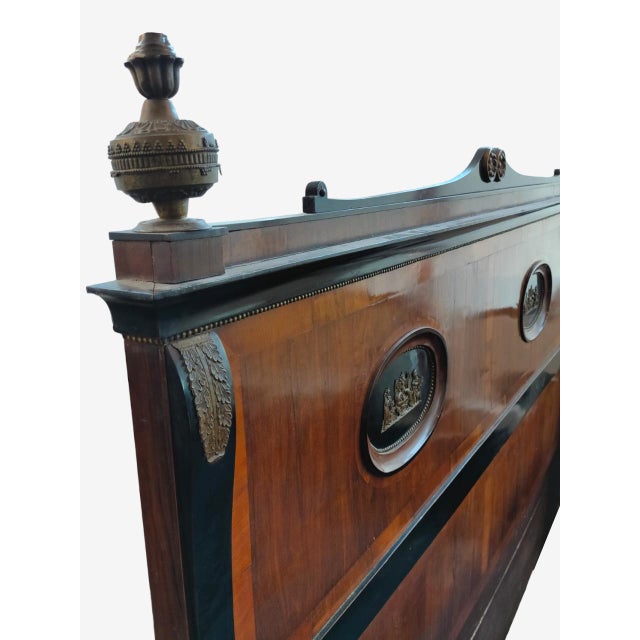 Wood Large Antique Empire Bed, Early 19th Century For Sale - Image 7 of 8