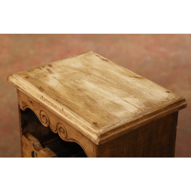 Vintage French Provincial Pine Twelve-Bottle Wine Cabinet, Cave À Vin For Sale - Image 4 of 11