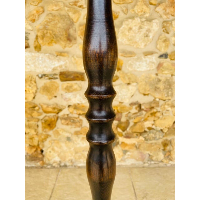Vintage Turned Wood Floor Lamp, 1950s For Sale - Image 5 of 18