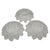 Glass Vintage Pressed Glass Fruit Bowls in 'Petal' Pattern by Federal Glass Company - A Set of 3 For Sale - Image 7 of 12