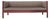 Whitfield Hall Bench, Espresso Mahogany For Sale