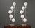 A pair of modern cascading bulbs table lamps with chrome accents designed by Robert Sonneman. Made in USA. Circa 1960’s....