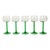 Green Vintage Alsace Wine Glasses with Green Stems from Luminarc, 1970s, Set of 10 For Sale - Image 8 of 18