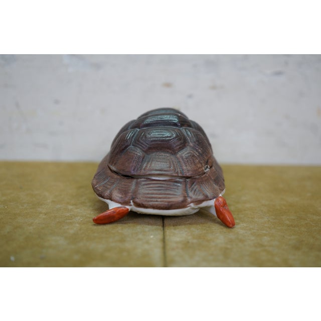 Early 20th Century Antique German Victorian Naughty Lady in Tortoise Shell Vanity Box Figurine For Sale - Image 5 of 14