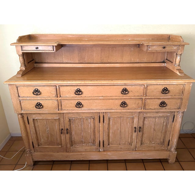 Rustic European Bausman & Co. Bench-Made Buffet W/Removable Top Shelf For Sale - Image 10 of 12