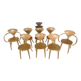 Norman Cherner Dining Room Chairs - Set of 8 For Sale