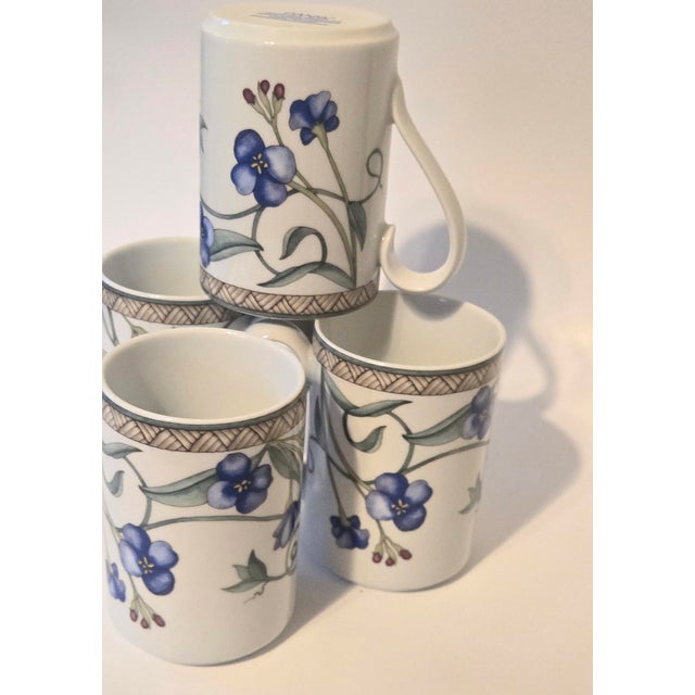 Ceramic Late 20th Century Dansk Floral Mugs- Set of Four For Sale - Image 7 of 10