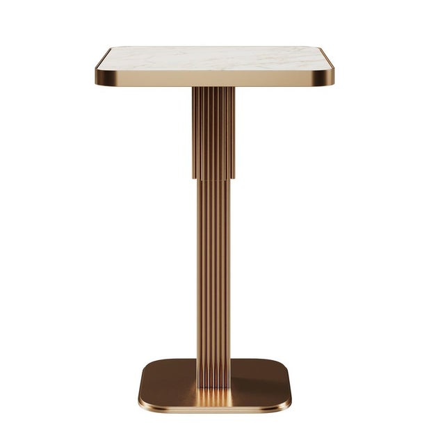 Metal Staten Bar Table by Porus Studio For Sale - Image 7 of 10