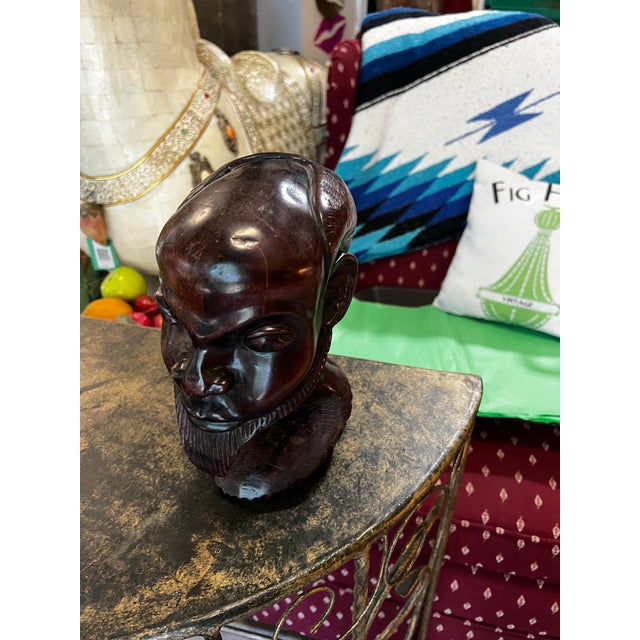 Figurative Hand Carved Wooden Figurative Sculpture For Sale - Image 3 of 8