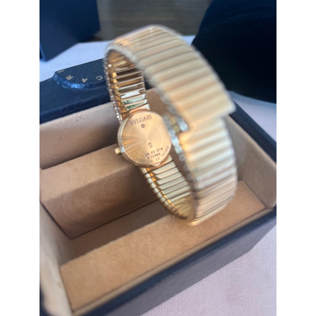 1990s Bulgari Tubogas 18k Yellow Gold For Sale In San Francisco - Image 6 of 8