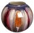 Artistic Multicolored Sphere Ceramic Vase from S.E.C, Italy, 1970 For Sale