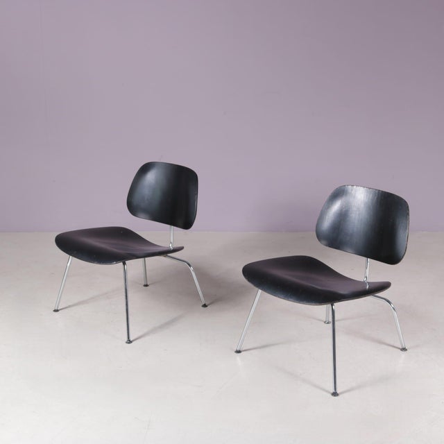 This beautiful set of two lcm chairs, designed by the legendary duo charles and ray eames, represents one of the most...