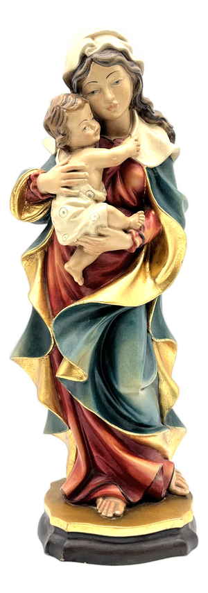 Vintage Madonna and Child in Hand-Carved Maple, Germany, 1980s
