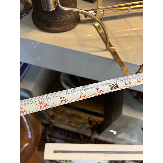 Mid-Century Modern 1970s Brass Mid Century Modern Magazine Rack For Sale - Image 3 of 9