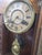 Antique New Haven "Maine Line" 8-Day Striking Stenciled Glass & Wood Case Mantel Clock For Sale - Image 10 of 18