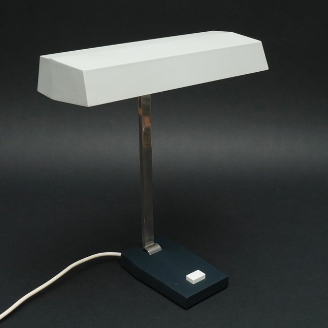 Mid-Century Gray Height-Adjustable Desk Lamp from Kaiser Leuchten, 1960s For Sale - Image 9 of 11