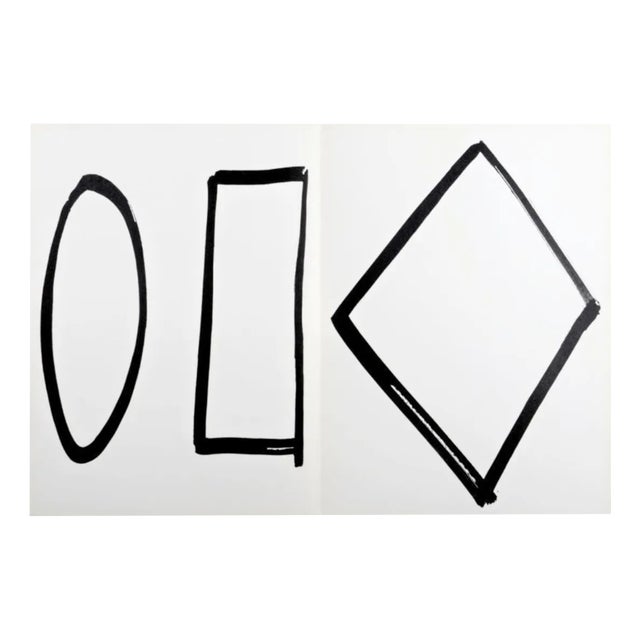 Ellsworth Kelly, Abstraction in Black and White, 1964, Original Lithograph For Sale