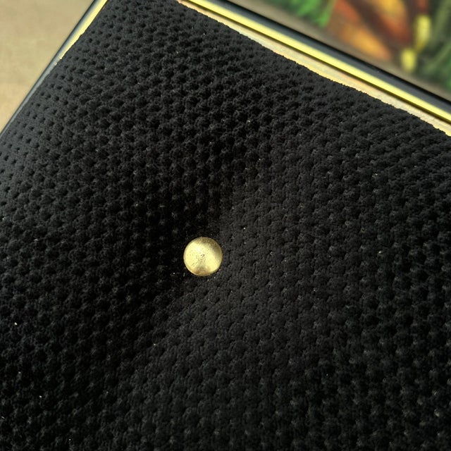 Acid Etched Mastercraft Ottoman by Bernhard Rohne Mid-Century Modern For Sale - Image 11 of 12