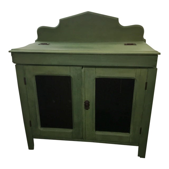 Antique Painted Green Grain Chairish