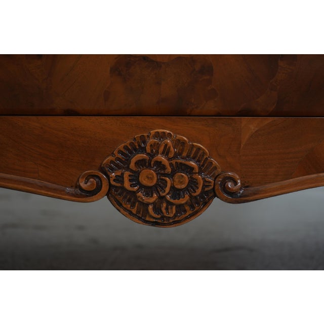 Italian Highly Inlaid Olivewood Fall Front Desk For Sale - Image 15 of 18