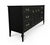 Vintage French Louis XVI Sideboard or Lowboy Reimagined in Matte Ebony For Sale - Image 9 of 12