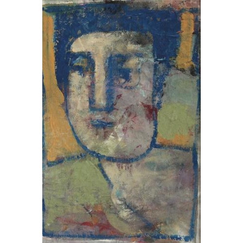 Hidden portraits xiii', acrylic on canvas mounted on board, florentine school (circa 1980s-90s). This gallery has acquired...