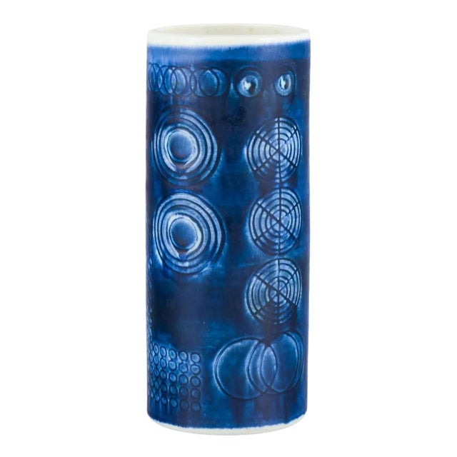 Modernist Ceramic Sarek Vase by Olle Alberius for Rörstrand For Sale