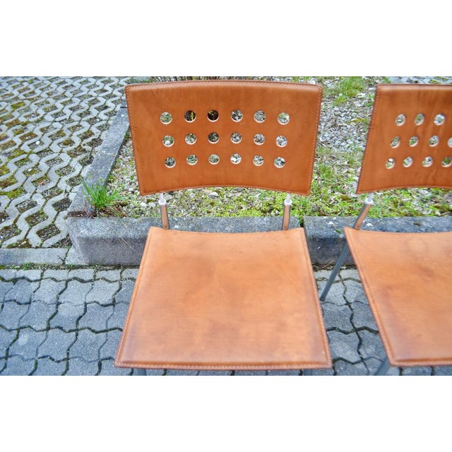Dining Chair in Cognac Leather from Lapalma For Sale - Image 4 of 18
