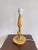 Italian Mid-Century Ornate Italian Onyx and Brass Table Lamp For Sale - Image 3 of 10