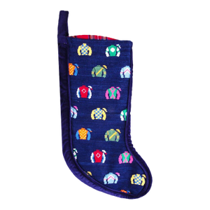 Smathers & Branson Jockey Silks Stocking W/ Royal Stewart Tartan Lining (Nwt)