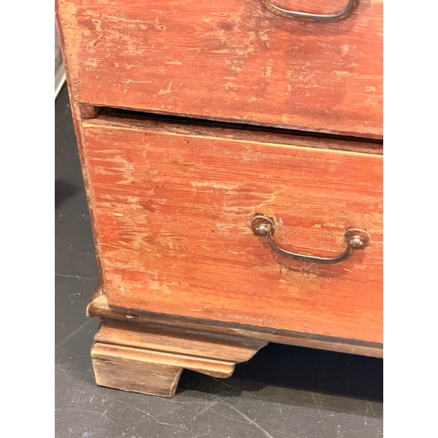 Late 19th Century Large Pine Chest of Drawers With Orignal Paint For Sale - Image 10 of 10