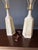 1970s Organic Modern Table Lamps in Stoneware & Brass - a Pair For Sale - Image 15 of 17