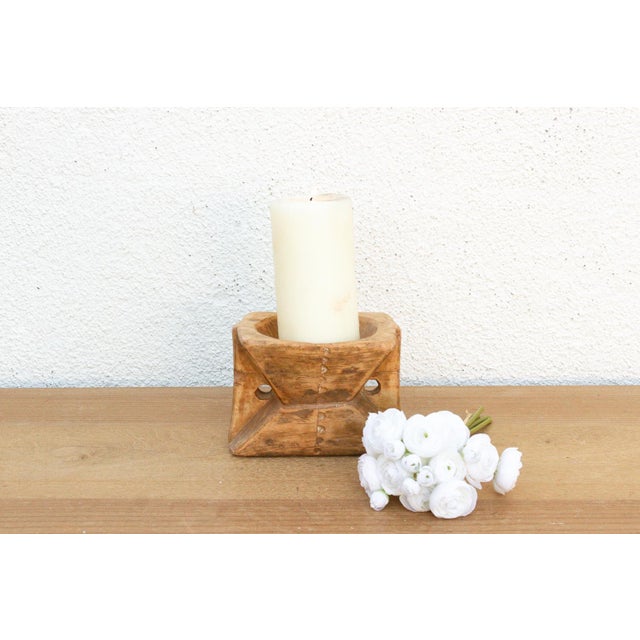 Rustic Bleached Wood Tribal Bijani For Sale In Los Angeles - Image 6 of 6