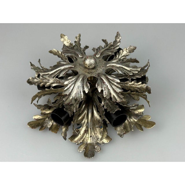 Florentine Wall or Ceiling Lamp in Metal from Banci Firenze, 1960s-1970s For Sale - Image 14 of 18