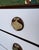 White Mid Century Stanley Tallboy W/ Brass Spade Pulls For Sale - Image 8 of 14