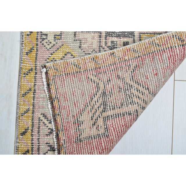1960s Nomadic Vintage Wool Rug For Sale - Image 5 of 5
