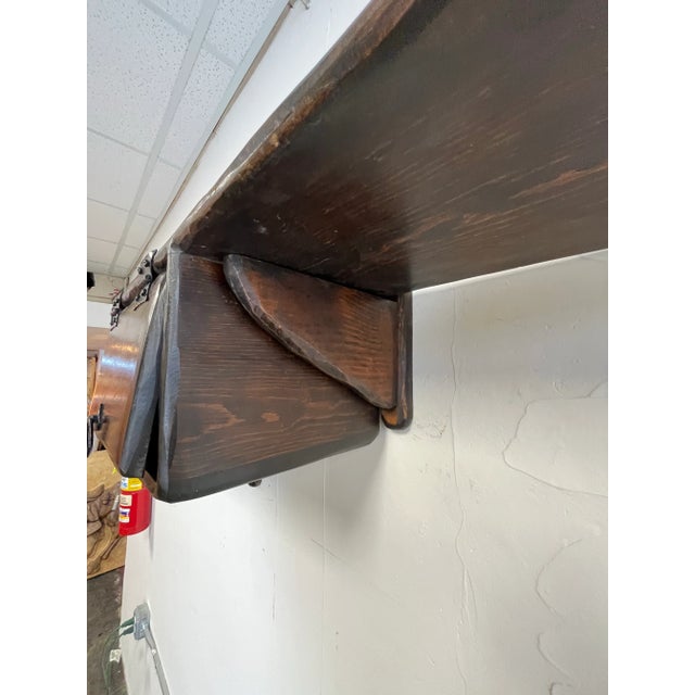 Mid Century Brutalist Floating Wall Shelf Rare For Sale - Image 11 of 12