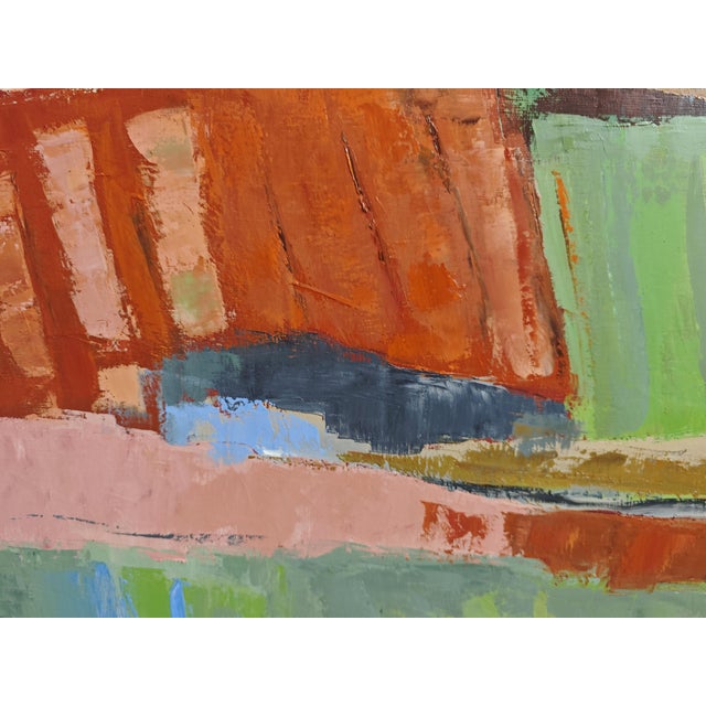 Paint l'Intervalle Des Champs, Abstract Landscape, Contemporary, French, Framed by Sophie Dumont For Sale - Image 7 of 9