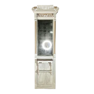 Antique Eastlake Pier Mirror With Marble Shelf
