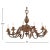 A striking French twelve-arm bronze chandelier in the Baroque style, dating to circa 1910. Rich in movement and detail,...