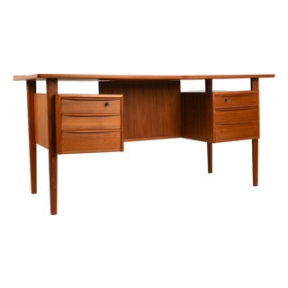Vintage Teak Desk by Peter Løvig Nielsen, 1960s For Sale